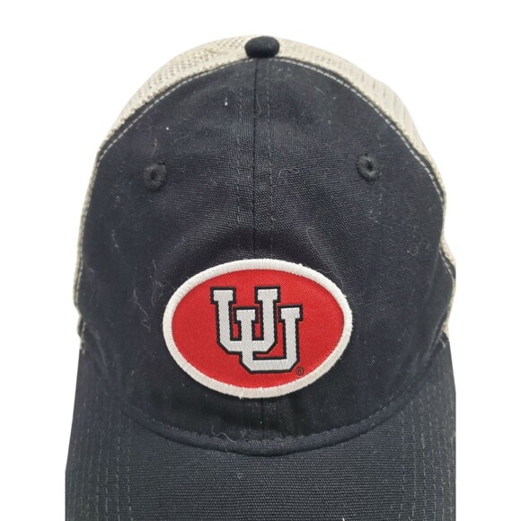 University of Utah Utes Trucker Hat Cap Patch Black White Mesh NCAA Snapback - Picture 3 of 12